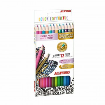 ALPINO Metalické ceruzky 12 farieb