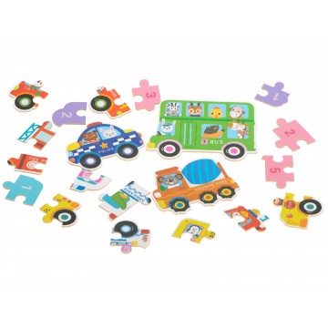 Puzzle konzervované vozidlá 30 dielikov puzzle