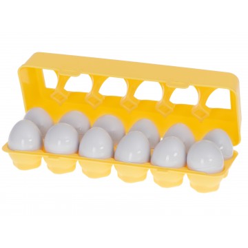 Náučná triedička hlavolamov ladí s tvarmi ovocných vajíčok 12ks