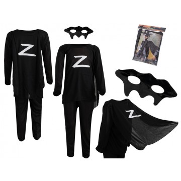 Kostým Zorro veľkosť S 95-110 cm