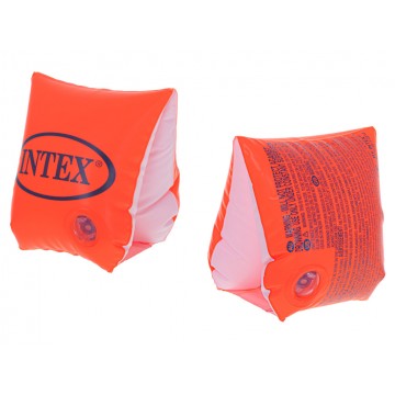 Oranžové nafukovacie rukávy INTEX na plávanie