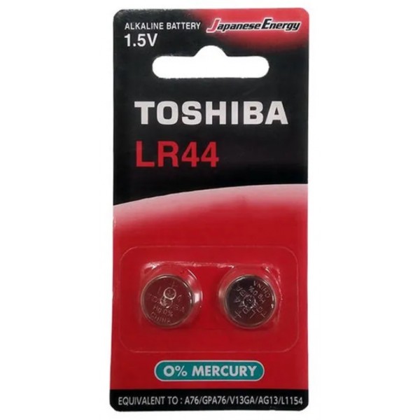 Batéria Toshiba AG13 LR44 A76 blister 2 ks