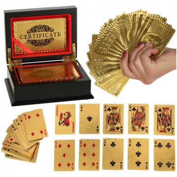 Plastové zlaté hracie karty...