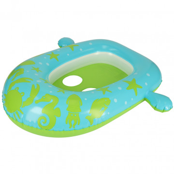 BESTWAY 34091 Kółko do pływania dla niemowląt koło pontonik dla dzieci dmuchany z siedziskiem z daszkiem zielony 1-